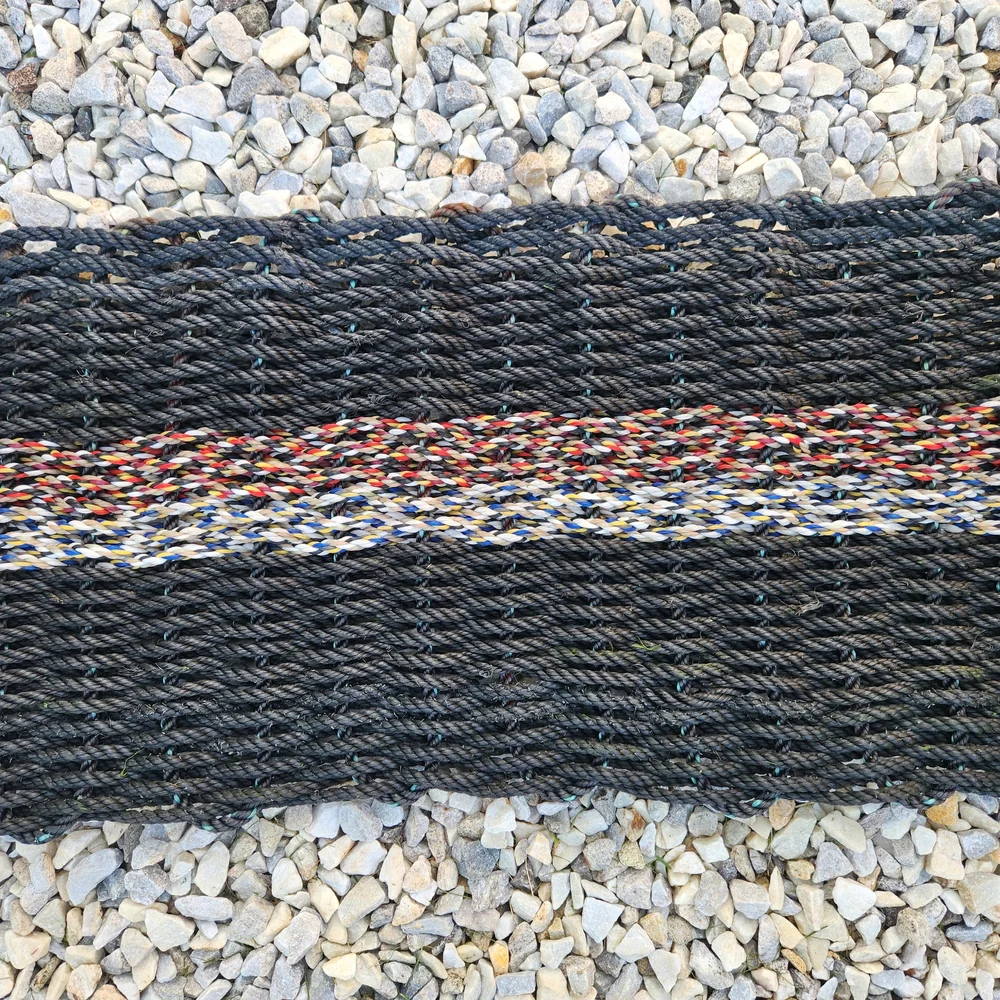 Multicolor Braided Door Mat